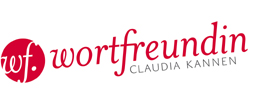 Logo: wortfreundin . CLAUDIA KANNEN